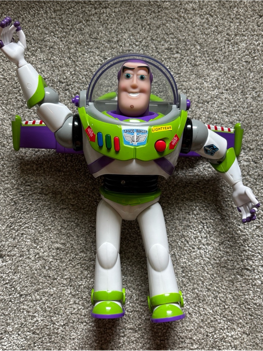 Vntg Original Toy Story Buzz Lightyear Doll Disney Pixar Thinkway Toys WORKS